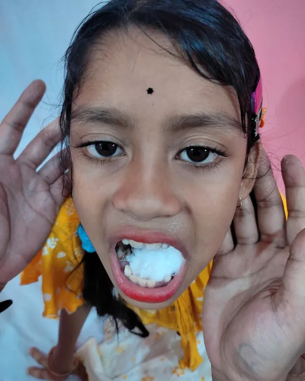 A young patient at the clinic